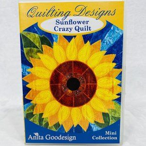 Anita Goodesigns Sunflower Crazy Quilt CD - New